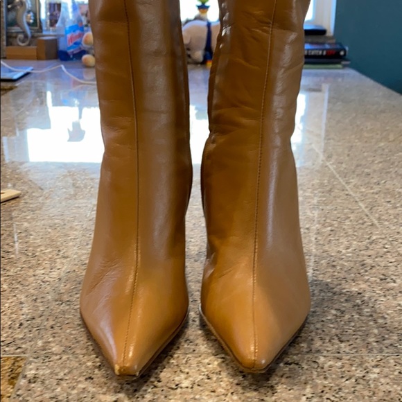BCBG Max Azria tan leather knee high boots - Picture 2 of 5